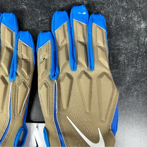 NIKE D TACK X OFF WHITE MENS FOOTBALL GLOVES SIZE XL BLUE KHAKI NEW - Picture 5 of 7